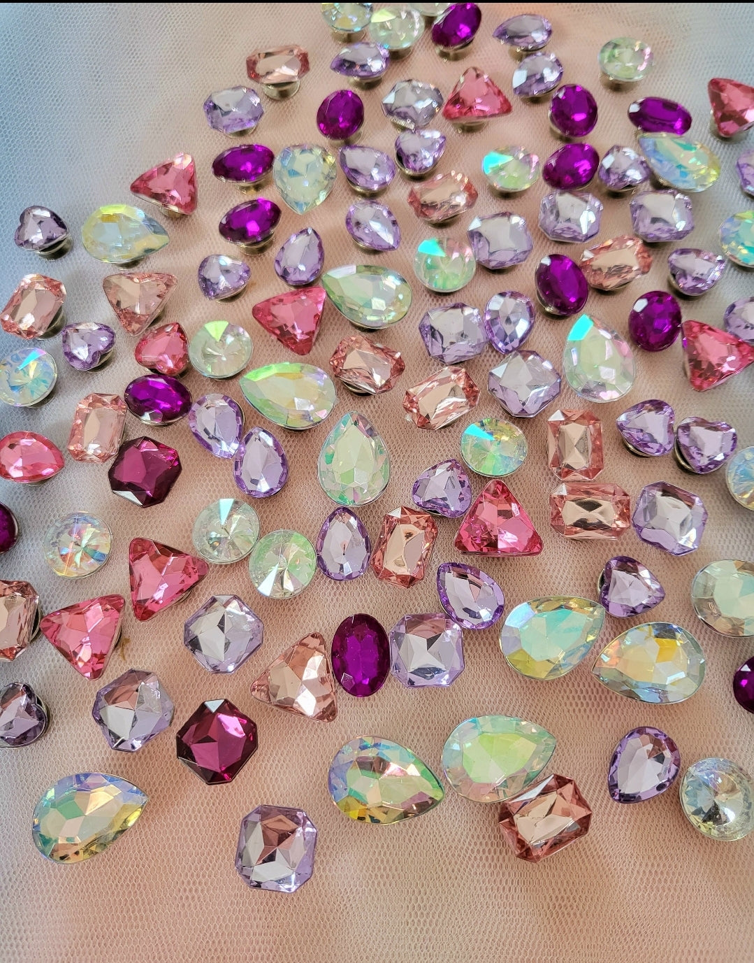 Clog Gems - Pinks and Purple