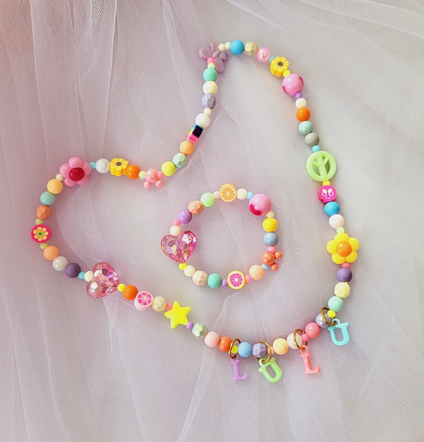 Y2K Mix Bead necklace