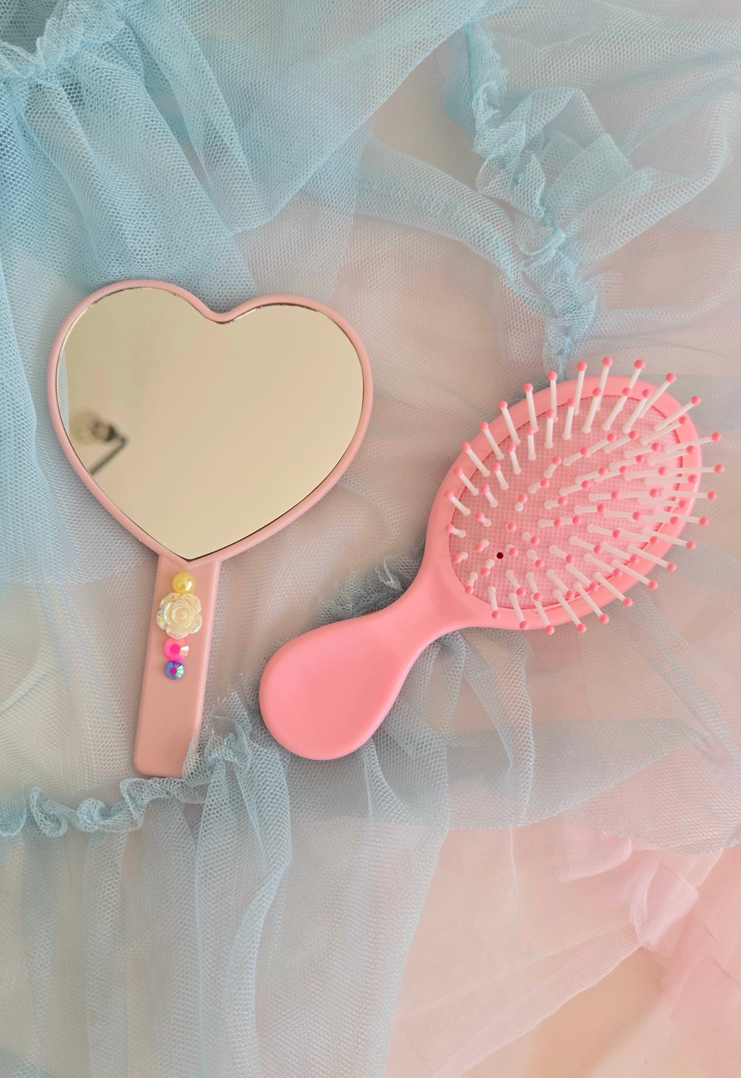 Bedazzled Mirror and Hairbrush set