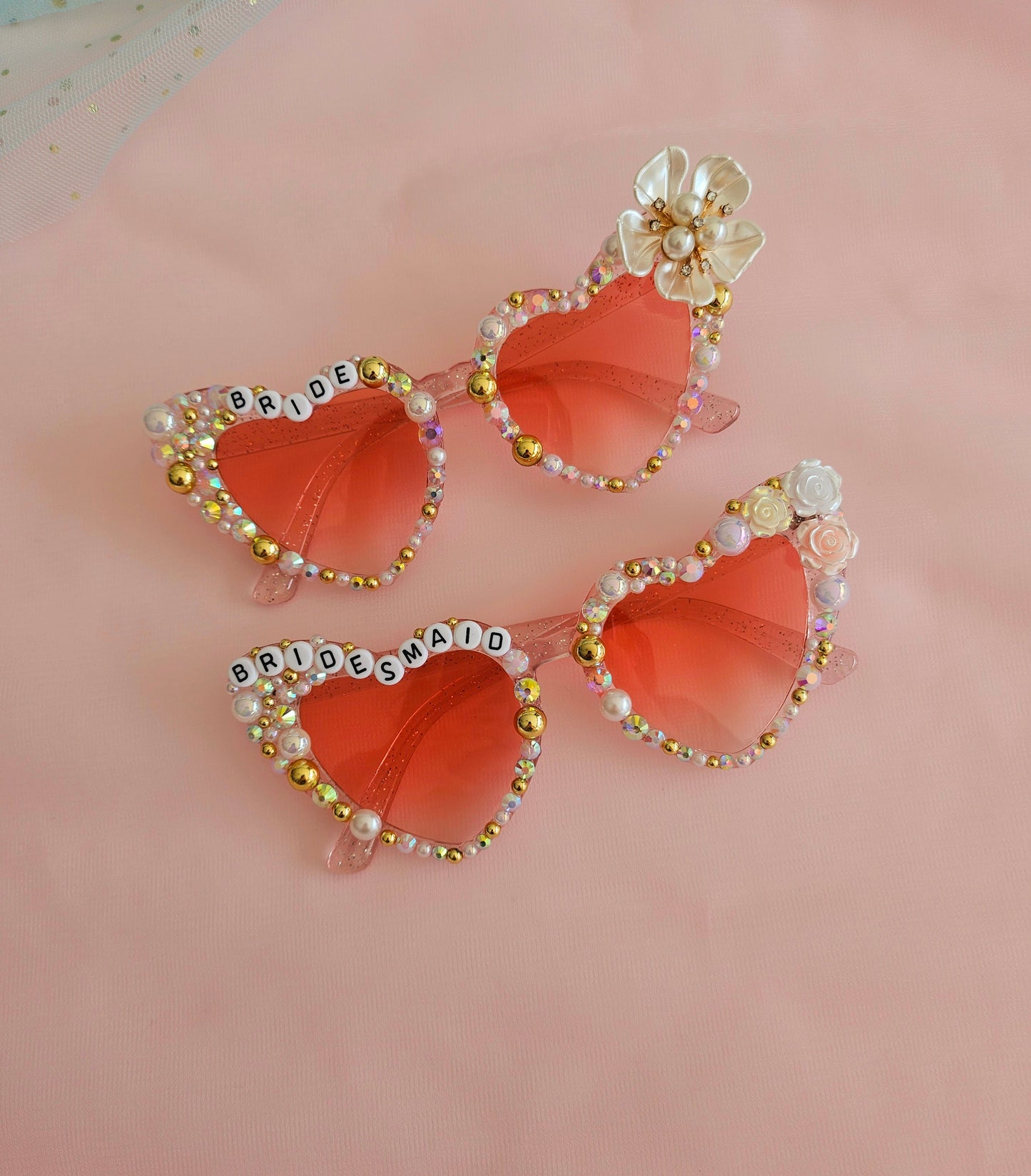 Bride Sunglasses - Pearls and Golds