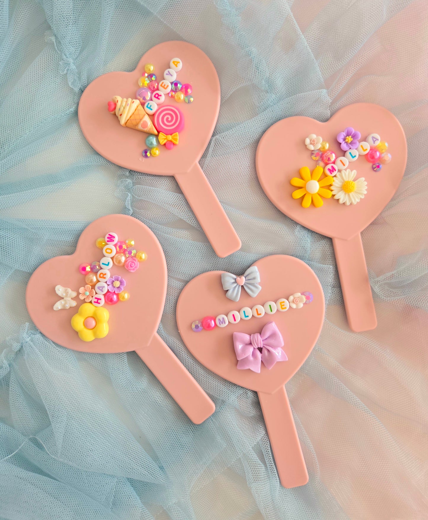 Bedazzled Mirror and Hairbrush set