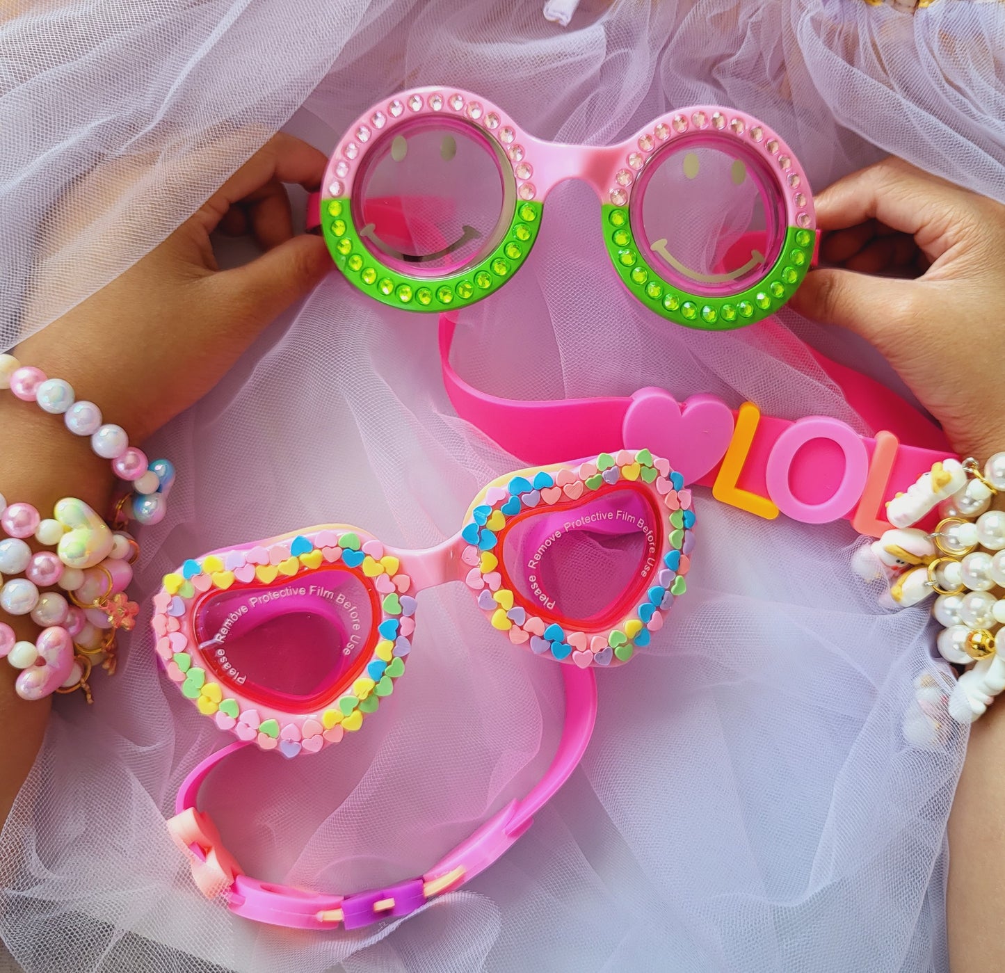 XOXO Heart Swim Goggles