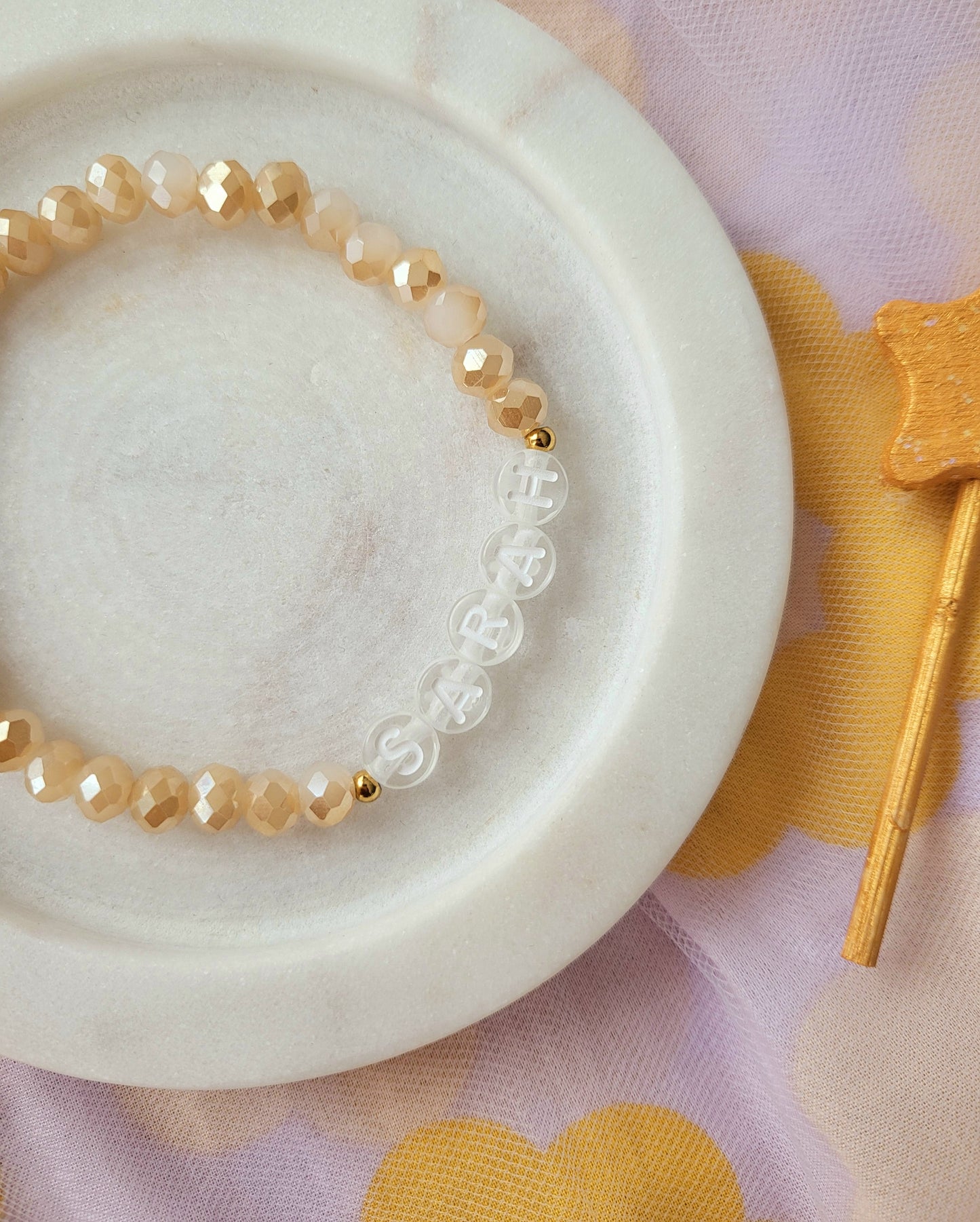 Custom Quartz Beaded Bracelet