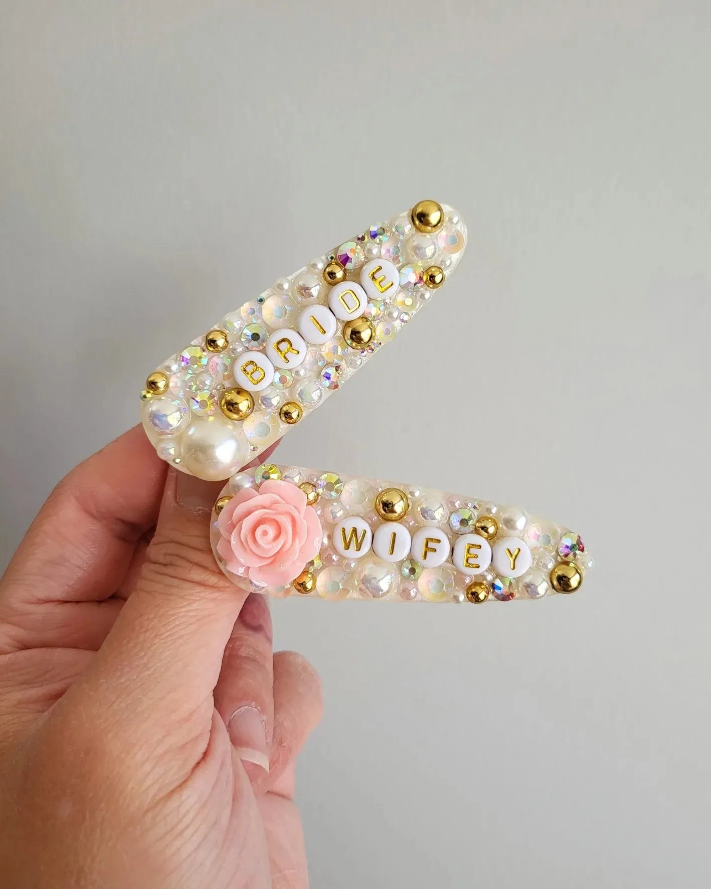 Bride Hair Barrette Clips